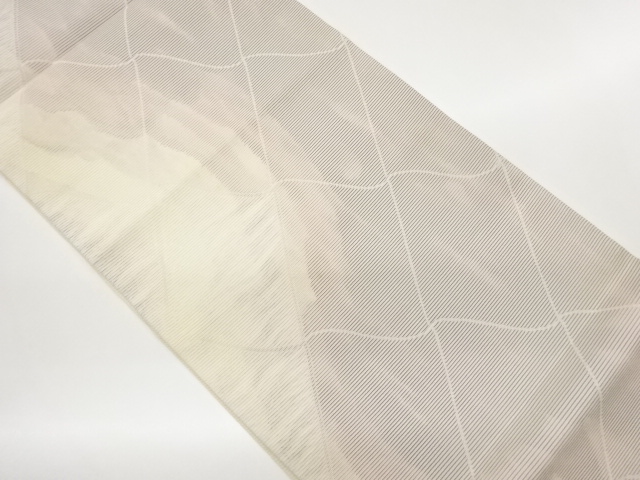 JAPANESE FUKURO OBI FOR SUMMER / PULP CLOTH / WOVEN ABSTRACT